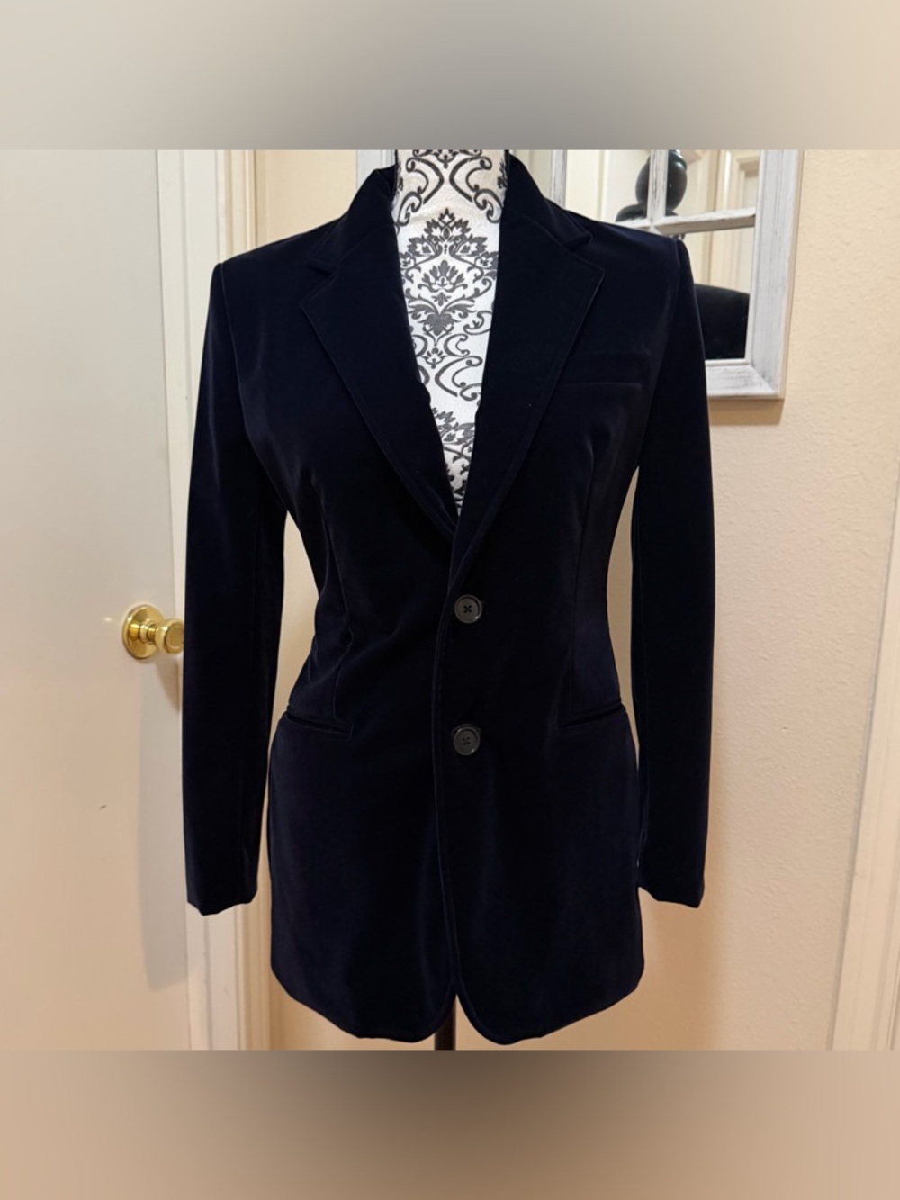 Ralph Lauren × Bergdorf Goodman Women's Velvet Blazer Jacket Size 4